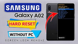 How To Samsung Galaxy A02 Hard Reset Rm Solution Samsung A02 Hard Reset Forgot Password