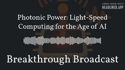 Photonic Power: Light-Speed Computing for the Age of AI