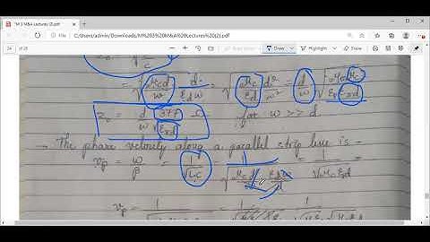 Module 3 18EC63 M&A Lecture 35: Parallel strip lines