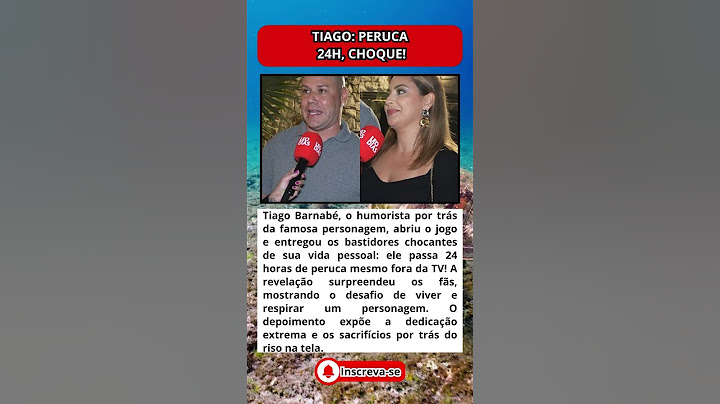 IMPACTANTE! Tiago Barnabé REVELA Ele Passa 24 Horas de PERUCA Fora da TV!