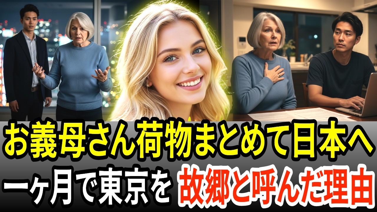 お義母さん、荷物をまとめて！日本へ行きましょう　アメリカで毎日泣いていたお母さんが日本に来て一ヶ月で東京を故郷と呼んだ理由