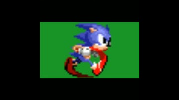 Sprite Animation test - Classic Sonic running