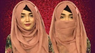 Spring Inspired Hijab Style, Full coverage with niqab ||Mutahhara♥️
