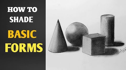 How to shade Basic Forms - Pencil Tutorial || How to shade basic forms (3D shapes) step by step