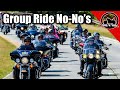 Top 5 Things You Should NOT Do During A Group Ride