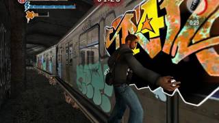Marc Ecko&#39;s Getting Up Графити в подземке на двигающемся поезде