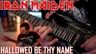 IRON MAIDEN - Hallowed Be Thy Name - Guitar Cover