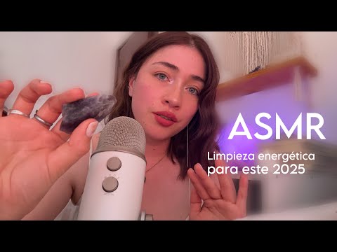 ASMR - Limpieza energéticas 🕯️✨🌿 para tener un BUEN 2025 🧚 asmr relajante ✨🌙
