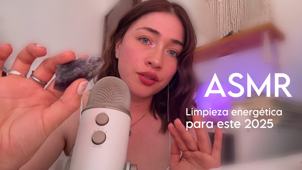 ASMR - Limpieza energéticas 🕯️✨🌿 para tener un BUEN 2025 🧚 asmr relajante ✨🌙
