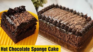 How to Make Hot Chocolate Sponge cake | choco fugde frosting | Bake N Roll