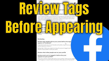 How to Review Tags / Posts Before Appearing on Your Facebook Timeline