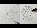 How to draw hands  step by step