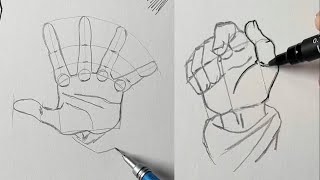 How To Draw Hands - Step By Step