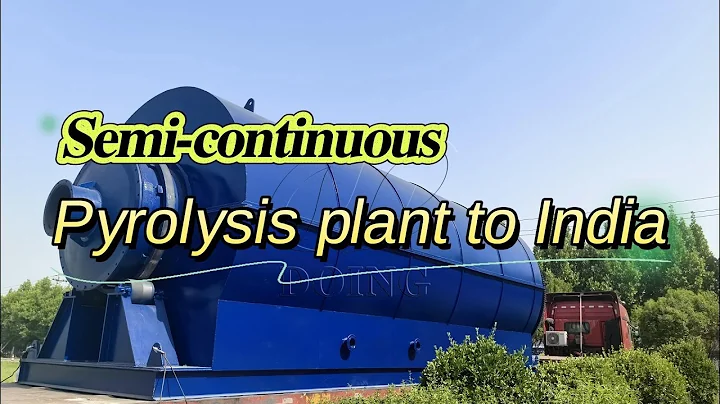 15TPD Semi-continuous waste plastic tyre oil pyrolysis machine to#India Equipment Delivery Video