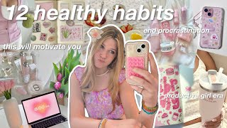 productive habits you NEED to get into (exit lazy girl era)