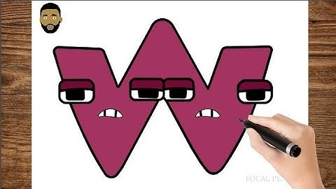 Draw W Alphabet Lore  | alphabet lore drawing step by step | Letter W alphabet lore