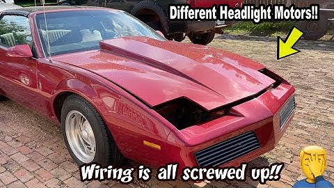 82-86 Pontiac Firebird T/A Headlight Motor Issue, Diagnose, Rebuild & Headlight Switch Replacement