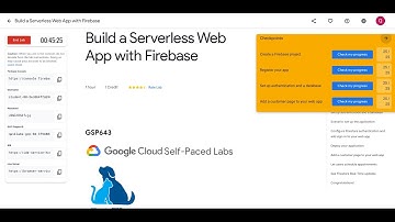 [#NEW] Build a Serverless Web App with Firebase || #GCRF || #qwiklabs || #GSP643