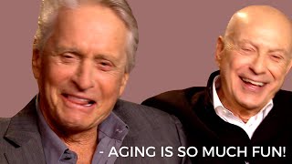 Michael Douglas & Alan Arkin Are HILLARIOUS Cracking up About Aging