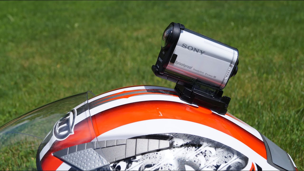 Sony Action Cam - Installation on a Helmet - YouTube