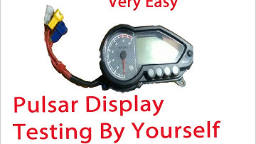 How to check/test Bajaj pulsar speedo meter/odo meter by yourself