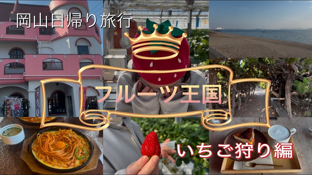 【岡山県】フルーツ王国でいちご狩り🍓