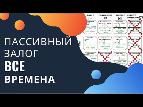 ВСЕ ВРЕМЕНА ПАССИВНОГО ЗАЛОГА (таблица времен английского)