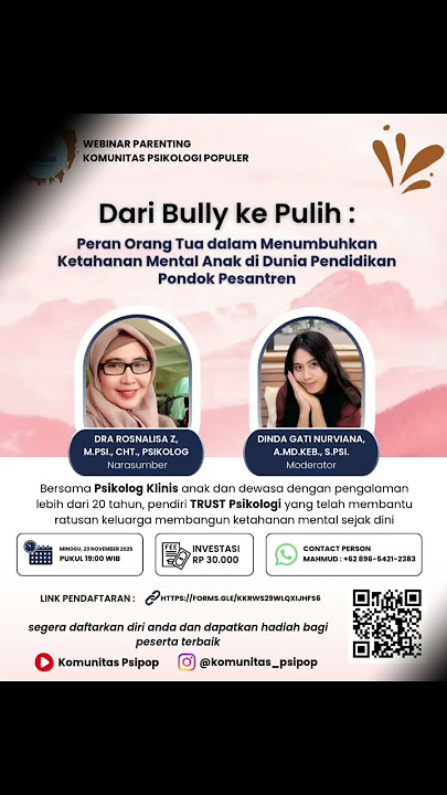 Download lagu 🌿 WEBINAR PARENTING KOMUNITAS PSIKOLOGI POPULER 🌿✨  2025  #remix #music #acara #seminar #worshop