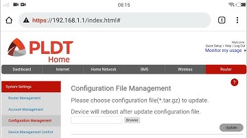 Openline for PLDT R281 V4.2 B2.2 have not discovered yet. Uploading config file didn