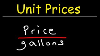 GED Math Word Problem - How to Find the Unit Price of Gasoline Per Gallon