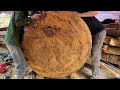 Carpenters Frantically Work With Wood To Create A Giant Wooden Table / Woodworking Tools