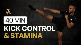 40 MIN MARTIAL ARTS INTERVAL WORKOUT | KICK CONTROL & STAMINA | BEGINNER | NO EQUIPMENT