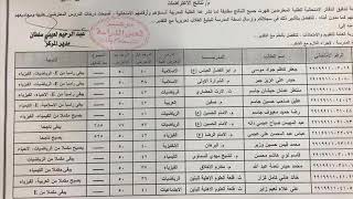 نتائج اعتراضات المثنى للصف الثالث متوسط ( ٣ قوائم )