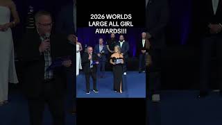 Large All Girl Awards cheerleading cheer largeallgirl cheerworlds worlds cheerleadingworlds