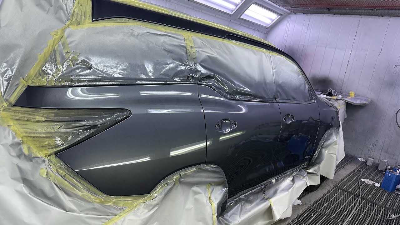 TOYOTA FORTUNER 🔴1SIDE REPAIR BODY PAINTING