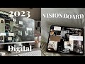How to make a digital vision board for 20232024  using canva  desktop  iphone wallpaper