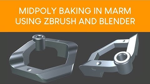 Baking midpoly in Blender, ZBrush & Marmoset Toolbag