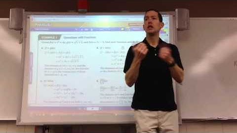 Precalculus 1.6 (function operations and compositions)