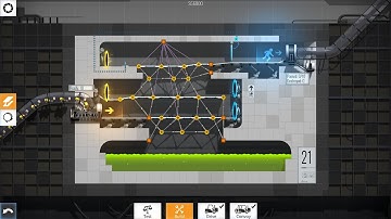 Bridge Constructor Portal - Level 21 - Solution