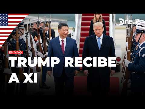 🤝 Histórico recibimiento de Donald Trump a Xi Jinping en su llegada a EE.UU. | DNews