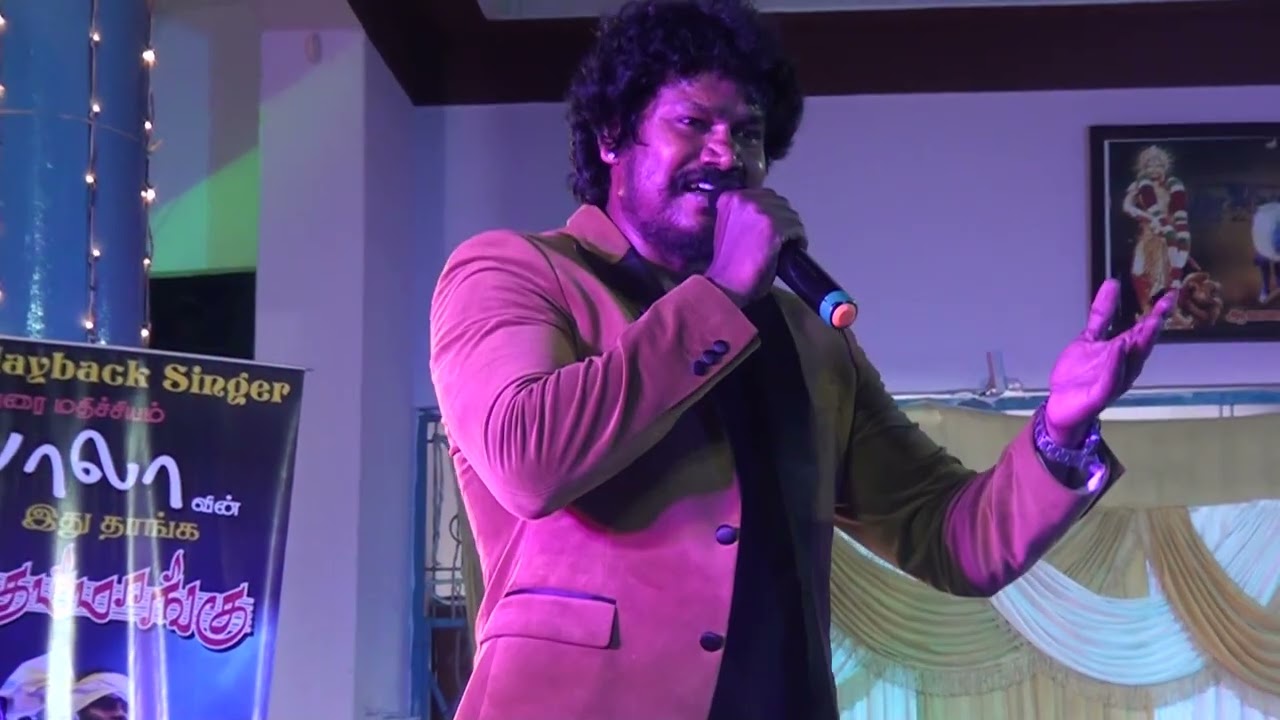 Singer Mahalingam made Arum Adhatha song in Tamil Nee