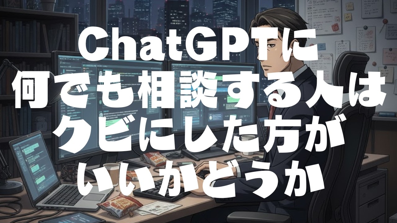 【朝礼のネタ】chatGPTに何でも相談する人はクビ！？