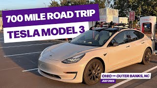 700 Mile Road Trip in Tesla Model 3 | Ohio to Outer Banks, NC | Sony A6700 1/2