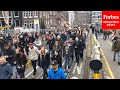 Protesters Demonstrate Against COVID-19 Restrictions In Amsterdam