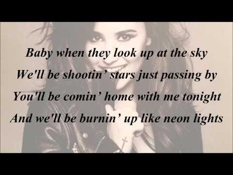 Demi Lovato - Neon Lights (with Lyrics)