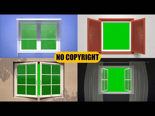 top 5 window green screen no copyright || green screen window || mondal screen class=