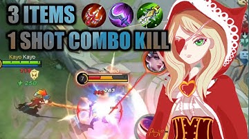 3 Items One Shot Combo Ruby Burst Build 2022 | SEASON 24 + MLBB 515 Carnival Party Tricks and Guide