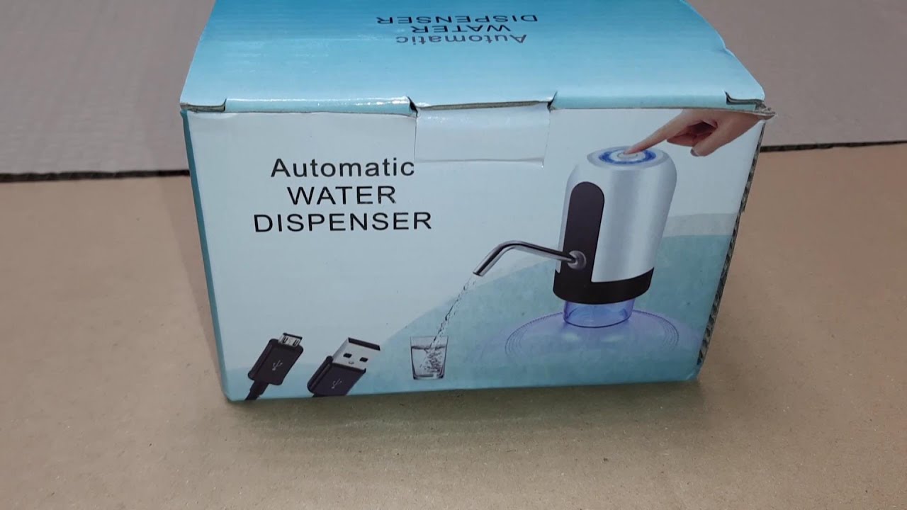 USB Charging Portable Automatic Water Dispenser.Unboxing YouTube