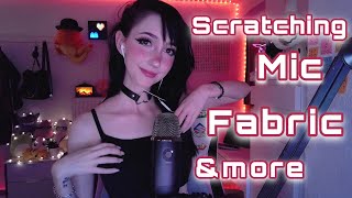 ASMR ☾     [Mic, Fabric, Towel & more texture scratching]