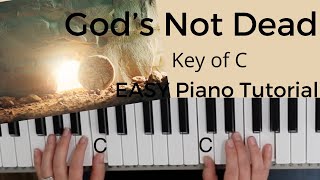 God's Not Dead (Like A Lion) -Newsboys (Key of C)//EASY Piano Tutorial by Simplified Piano 3,801 views 1 month ago 9 minutes, 19 seconds